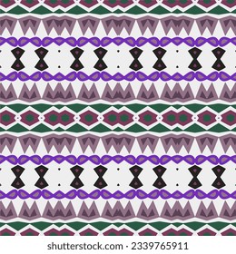 Geometric ornament in ethnic style.Seamless pattern with abstract  shapes.Repeat design for fashion, textile design,  on wall paper, wrapping paper, fabrics and home decor.