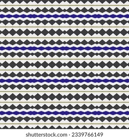 Geometric ornament in ethnic style.Seamless pattern with abstract  shapes, repeat tiles.Repeat design for fashion, textile design,  on wall paper, wrapping paper, fabrics and home decor.