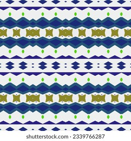 Geometric ornament in ethnic style.Seamless pattern with abstract  shapes.Repeat design for fashion, textile design,  on wall paper, wrapping paper, fabrics and home decor.