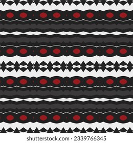 Geometric ornament in ethnic style.Seamless pattern with abstract  shapes.Repeat design for fashion, textile design,  on wall paper, wrapping paper, fabrics and home decor.