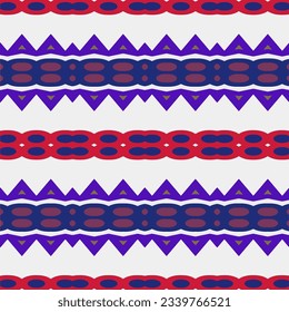 Geometric ornament in ethnic style.Seamless pattern with abstract  shapes.Repeat design for fashion, textile design,  on wall paper, wrapping paper, fabrics and home decor.