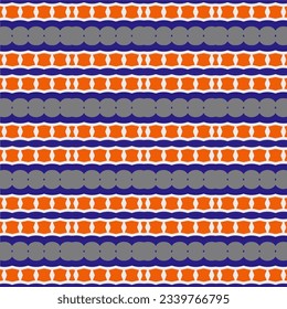 Geometric ornament in ethnic style.Seamless pattern with abstract  shapes, repeat tiles.Repeat design for fashion, textile design,  on wall paper, wrapping paper, fabrics and home decor.