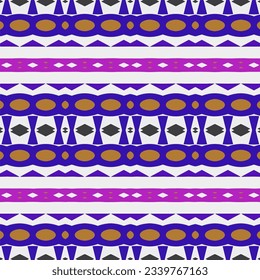 Geometric ornament in ethnic style.Seamless pattern with abstract  shapes.Repeat design for fashion, textile design,  on wall paper, wrapping paper, fabrics and home decor.