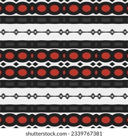 Geometric ornament in ethnic style.Seamless pattern with abstract  shapes.Repeat design for fashion, textile design,  on wall paper, wrapping paper, fabrics and home decor.