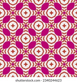 Geometric ornament in ethnic style.Seamless pattern with abstract  shapes.Repeat design for fashion, textile design,  on wall paper, wrapping paper, fabrics and home decor.