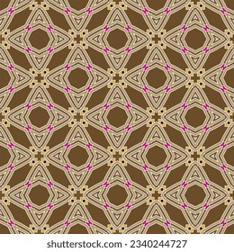 Geometric ornament in ethnic style.Seamless pattern with abstract  shapes.Repeat design for fashion, textile design,  on wall paper, wrapping paper, fabrics and home decor.
