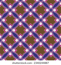 Geometric ornament in ethnic style.Seamless pattern with abstract  shapes.Repeat design for fashion, textile design,  on wall paper, wrapping paper, fabrics and home decor.