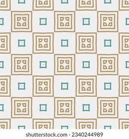 Geometric ornament in ethnic style.Seamless pattern with abstract  shapes.Repeat design for fashion, textile design,  on wall paper, wrapping paper, fabrics and home decor.