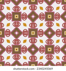 Geometric ornament in ethnic style.Seamless pattern with abstract  shapes.Repeat design for fashion, textile design,  on wall paper, wrapping paper, fabrics and home decor.