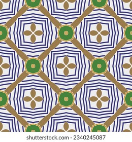 Geometric ornament in ethnic style.Seamless pattern with abstract  shapes.Repeat design for fashion, textile design,  on wall paper, wrapping paper, fabrics and home decor.