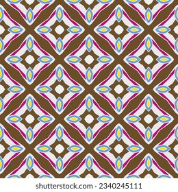 Geometric ornament in ethnic style.Seamless pattern with abstract  shapes.Repeat design for fashion, textile design,  on wall paper, wrapping paper, fabrics and home decor.
