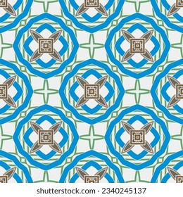 Geometric ornament in ethnic style.Seamless pattern with abstract  shapes.Repeat design for fashion, textile design,  on wall paper, wrapping paper, fabrics and home decor.