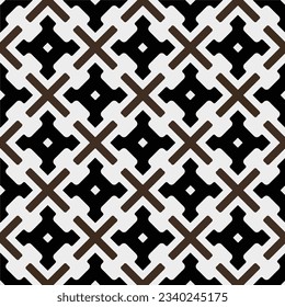 Geometric ornament in ethnic style.Seamless pattern with abstract  shapes.Repeat design for fashion, textile design,  on wall paper, wrapping paper, fabrics and home decor.