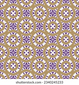 Geometric ornament in ethnic style.Seamless pattern with abstract  shapes.Repeat design for fashion, textile design,  on wall paper, wrapping paper, fabrics and home decor.
