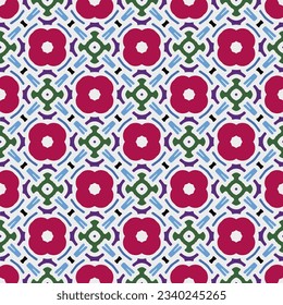 Ornamento geométrico de estilo étnico.Patrón sin foco con formas abstractas.Diseño repetido para moda, diseño textil, papel de pared, papel envolvente, tejidos y decoración doméstica.