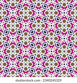Geometric ornament in ethnic style.Seamless pattern with abstract  shapes.Repeat design for fashion, textile design,  on wall paper, wrapping paper, fabrics and home decor.