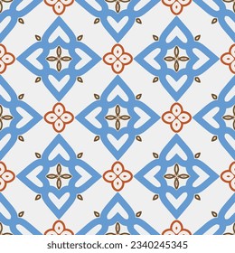 Geometric ornament in ethnic style.Seamless pattern with abstract  shapes.Repeat design for fashion, textile design,  on wall paper, wrapping paper, fabrics and home decor.