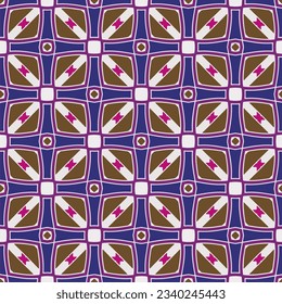 Geometric ornament in ethnic style.Seamless pattern with abstract  shapes.Repeat design for fashion, textile design,  on wall paper, wrapping paper, fabrics and home decor.
