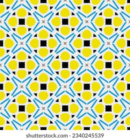 Ornamento geométrico de estilo étnico.Patrón sin foco con formas abstractas.Diseño repetido para moda, diseño textil, papel de pared, papel envolvente, tejidos y decoración doméstica.
