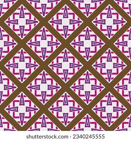 Ornamento geométrico de estilo étnico.Patrón sin foco con formas abstractas.Diseño repetido para moda, diseño textil, papel de pared, papel envolvente, tejidos y decoración doméstica.