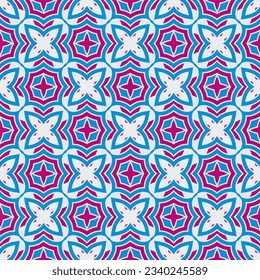 Geometric ornament in ethnic style.Seamless pattern with abstract  shapes.Repeat design for fashion, textile design,  on wall paper, wrapping paper, fabrics and home decor.