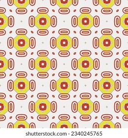Geometric ornament in ethnic style.Seamless pattern with abstract  shapes.Repeat design for fashion, textile design,  on wall paper, wrapping paper, fabrics and home decor.