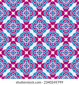 Geometric ornament in ethnic style.Seamless pattern with abstract  shapes.Repeat design for fashion, textile design,  on wall paper, wrapping paper, fabrics and home decor.