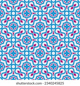 Geometric ornament in ethnic style.Seamless pattern with abstract  shapes.Repeat design for fashion, textile design,  on wall paper, wrapping paper, fabrics and home decor.