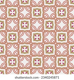 Ornamento geométrico de estilo étnico.Patrón sin foco con formas abstractas.Diseño repetido para moda, diseño textil, papel de pared, papel envolvente, tejidos y decoración doméstica.