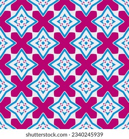 Ornamento geométrico de estilo étnico.Patrón sin foco con formas abstractas.Diseño repetido para moda, diseño textil, papel de pared, papel envolvente, tejidos y decoración doméstica.