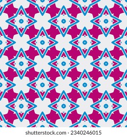 Geometric ornament in ethnic style.Seamless pattern with abstract  shapes.Repeat design for fashion, textile design,  on wall paper, wrapping paper, fabrics and home decor.