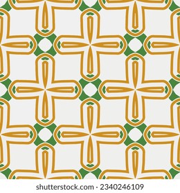 Geometric ornament in ethnic style.Seamless pattern with abstract  shapes.Repeat design for fashion, textile design,  on wall paper, wrapping paper, fabrics and home decor.