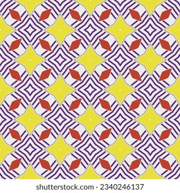 Geometric ornament in ethnic style.Seamless pattern with abstract  shapes.Repeat design for fashion, textile design,  on wall paper, wrapping paper, fabrics and home decor.