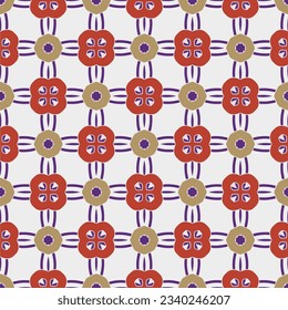 Geometric ornament in ethnic style.Seamless pattern with abstract  shapes.Repeat design for fashion, textile design,  on wall paper, wrapping paper, fabrics and home decor.