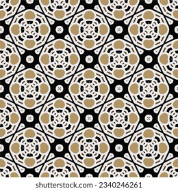 Geometric ornament in ethnic style.Seamless pattern with abstract  shapes.Repeat design for fashion, textile design,  on wall paper, wrapping paper, fabrics and home decor.