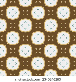 Geometric ornament in ethnic style.Seamless pattern with abstract  shapes.Repeat design for fashion, textile design,  on wall paper, wrapping paper, fabrics and home decor.