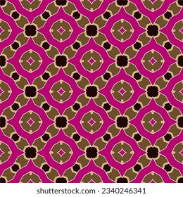 Geometric ornament in ethnic style.Seamless pattern with abstract  shapes.Repeat design for fashion, textile design,  on wall paper, wrapping paper, fabrics and home decor.