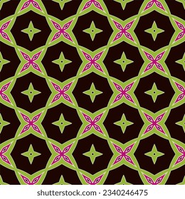 Geometric ornament in ethnic style.Seamless pattern with abstract  shapes.Repeat design for fashion, textile design,  on wall paper, wrapping paper, fabrics and home decor.
