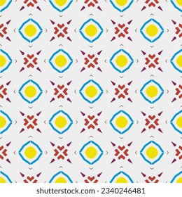 Geometric ornament in ethnic style.Seamless pattern with abstract  shapes.Repeat design for fashion, textile design,  on wall paper, wrapping paper, fabrics and home decor.