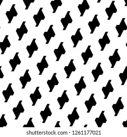 Geometric ornament. Figures wallpaper. Geometrical shapes motif. Blocks background. Polygons backdrop. Digital paper, textile print, web design, abstract. Seamless pattern. Vector artwork.