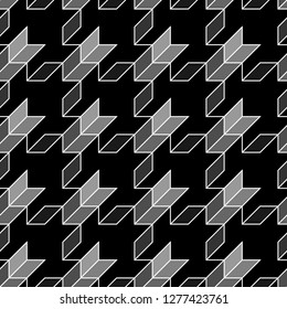Geometric ornament. Geometrical pattern. Mosaic motif. Quadrangles wallpaper. Quadrangular shapes background. Digital paper, textile print, backdrop. Seamless abstract.