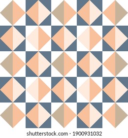 Geometric ornament. Image on white and colored background.