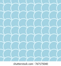 Geometric ornament. Light blue seamless pattern for web, textile and wallpapers
