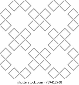 Geometric ornament. Light gray seamless pattern for web, textile and wallpapers