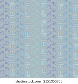 geometric ornament of multicolored pettern lines without background
