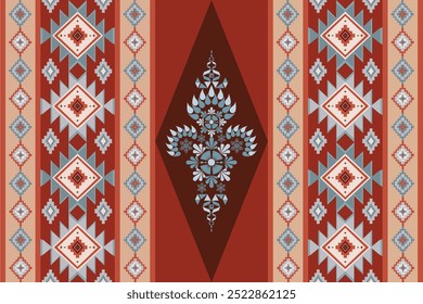 geometric ornament. Navajo tribal vector seamless pattern. Native American ornament. Ethnic South Western decor style. Vector seamless pattern. Mexican blani,ket, rug. Woven carpet