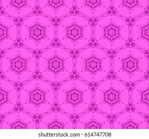 geometric ornament on color background. Seamless vector illustration. For interior design, wallpaper, greeting card, fabric print, scrapbooking