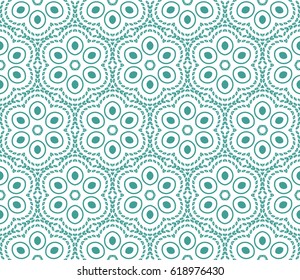geometric ornament on color background. Seamless vector illustration. For greeting cards, invitations, cover book, fabric, scrapbooks.