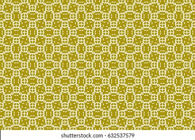 geometric ornament on color background. Seamless vector illustration. For interior design, wallpaper