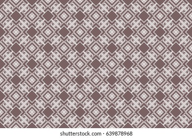 geometric ornament on color background. Seamless vector illustration. For interior design, wallpaper